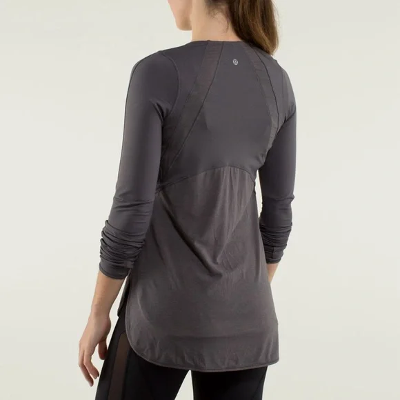 Lululemon Ride Inside Long Sleeve Soot Light - Picture 3 of 7